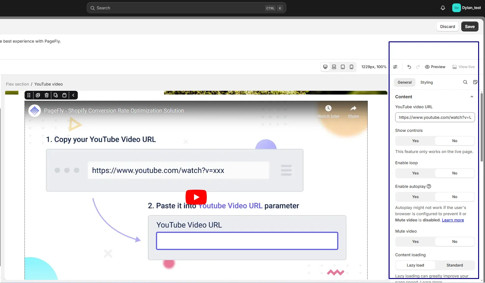 Copy and paste the video URL or HTML code